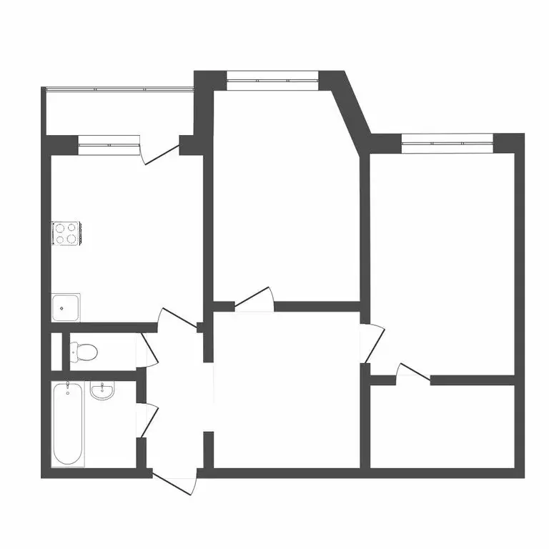 2-комнатная квартира: Тюмень, Широтная улица, 96 (74.9 м) - Фото 0