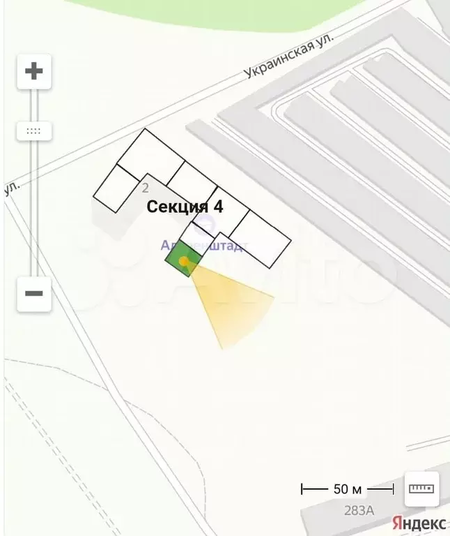 1-к. квартира, 26,8 м, 1/9 эт. - Фото 1