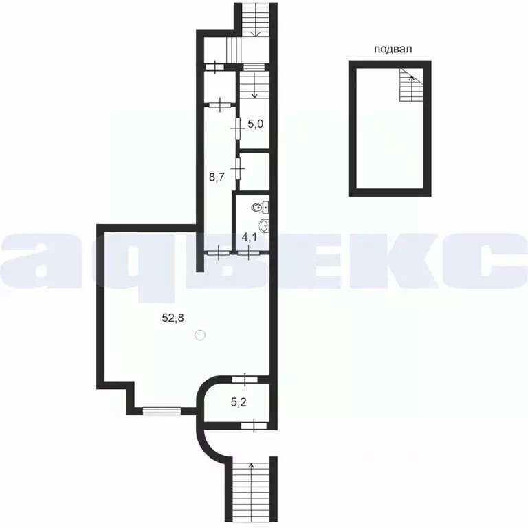 Помещение свободного назначения в Санкт-Петербург Комендантский ... - Фото 2