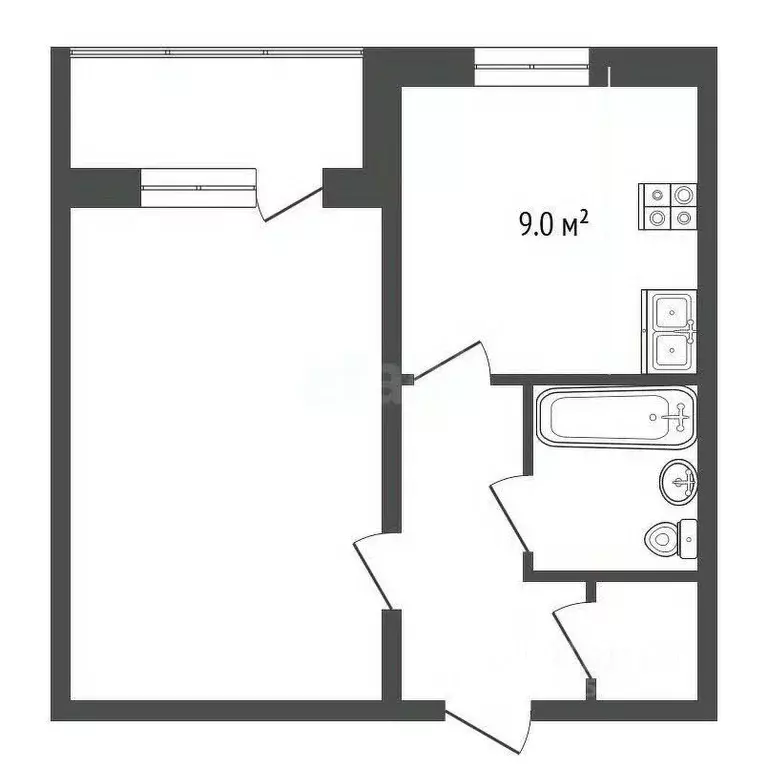 1-к кв. Владимирская область, Муром ул. Чкалова, 20 (37.8 м) - Фото 1