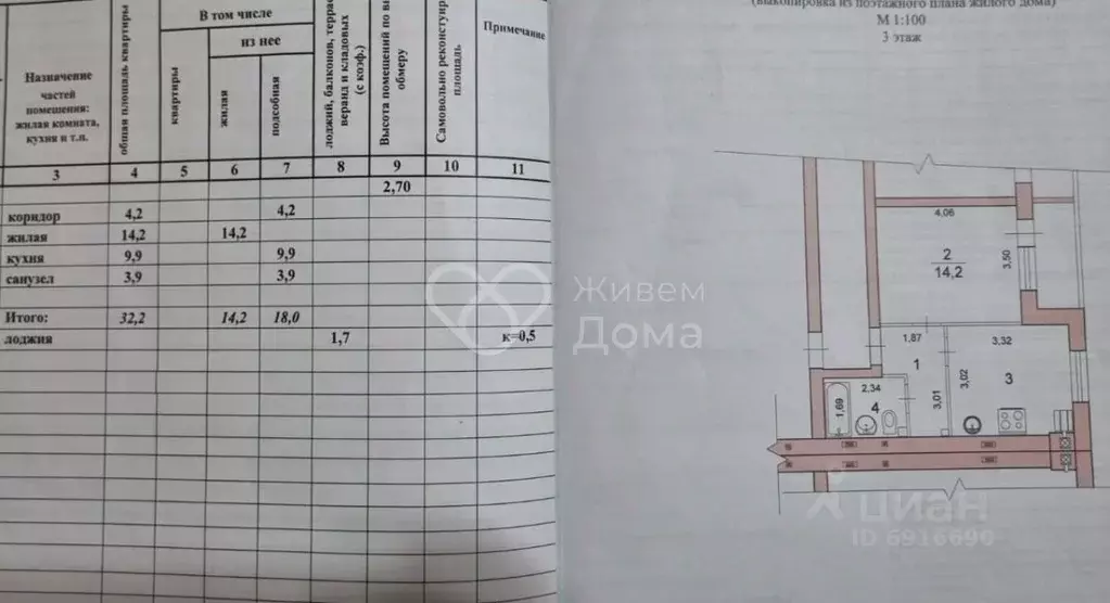 1-к кв. Волгоградская область, Волгоград ул. Имени Профессора ... - Фото 2
