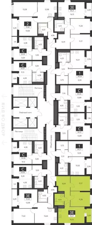 2-комнатная квартира: Екатеринбург, ЖК Спутник-1 (54.92 м) - Фото 2