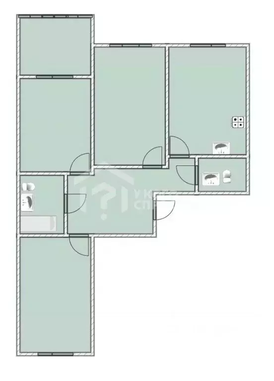 3-к кв. Санкт-Петербург, Санкт-Петербург, Петергоф ул. Парковая, 14к4 ... - Фото 2