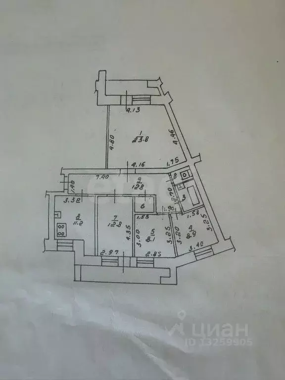 4-к кв. Липецкая область, Липецк ул. М.И. Неделина, 49 (84.0 м) - Фото 2