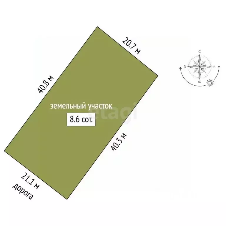 Участок в Пермский край, Добрянский муниципальный округ, д. Залесная ... - Фото 1