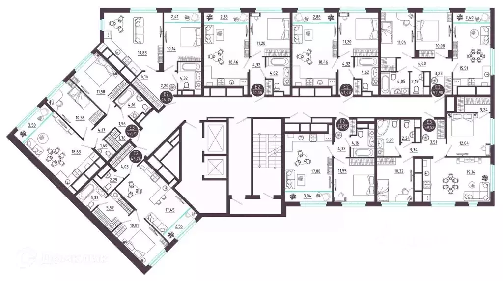1-к кв. Рязанская область, Рязань Московское ш. (40.95 м) - Фото 2