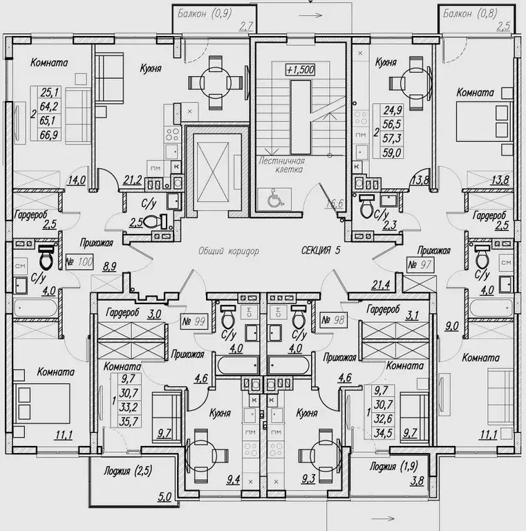 1-к кв. Калининградская область, Пионерский  (33.2 м) - Фото 2