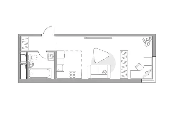 Квартира-студия: Московская область, городской округ Красногорск, село ... - Фото 1