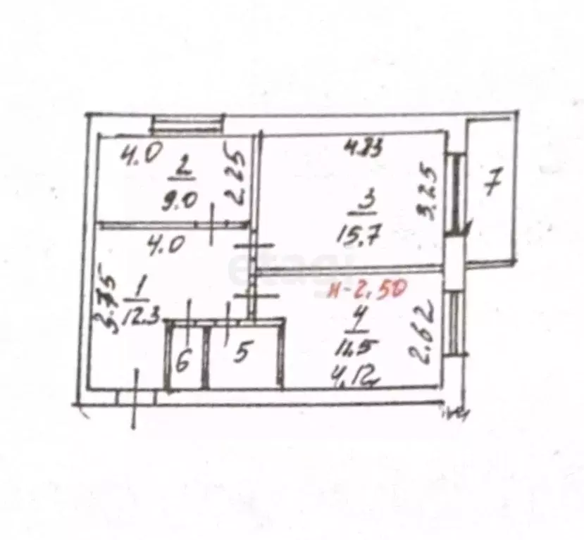 2-к кв. Белгородская область, Белгородский район, Разумное рп ул. ... - Фото 1