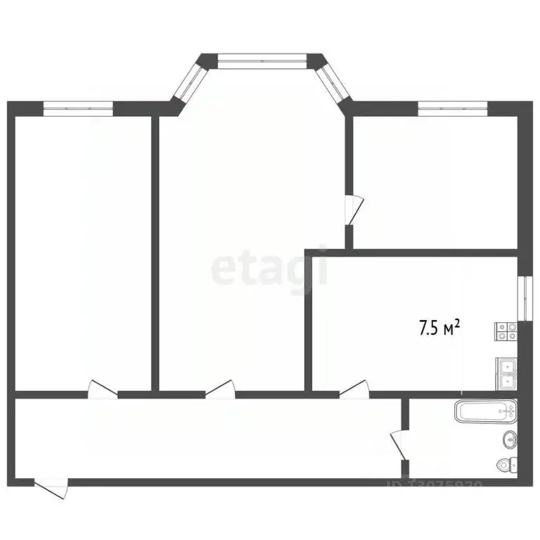 3-к кв. Ярославская область, Рыбинск ул. Толбухина, 12 (62.0 м) - Фото 2