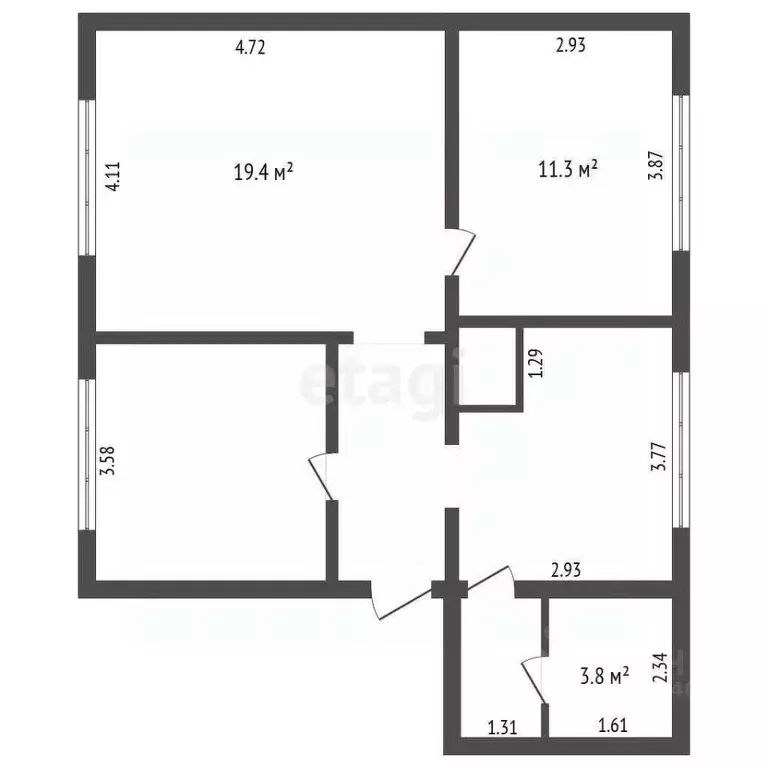 Дом в Свердловская область, с. Туринская Слобода ул. Парковая (67 м) - Фото 2