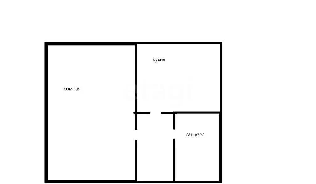1-комнатная квартира: Иркутск, улица Лермонтова, 31 (31.5 м) - Фото 0