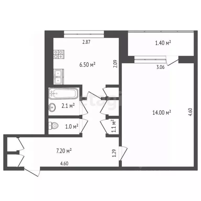 1-к кв. Мордовия, Саранск Гожувская ул., 44 (33.5 м) - Фото 0