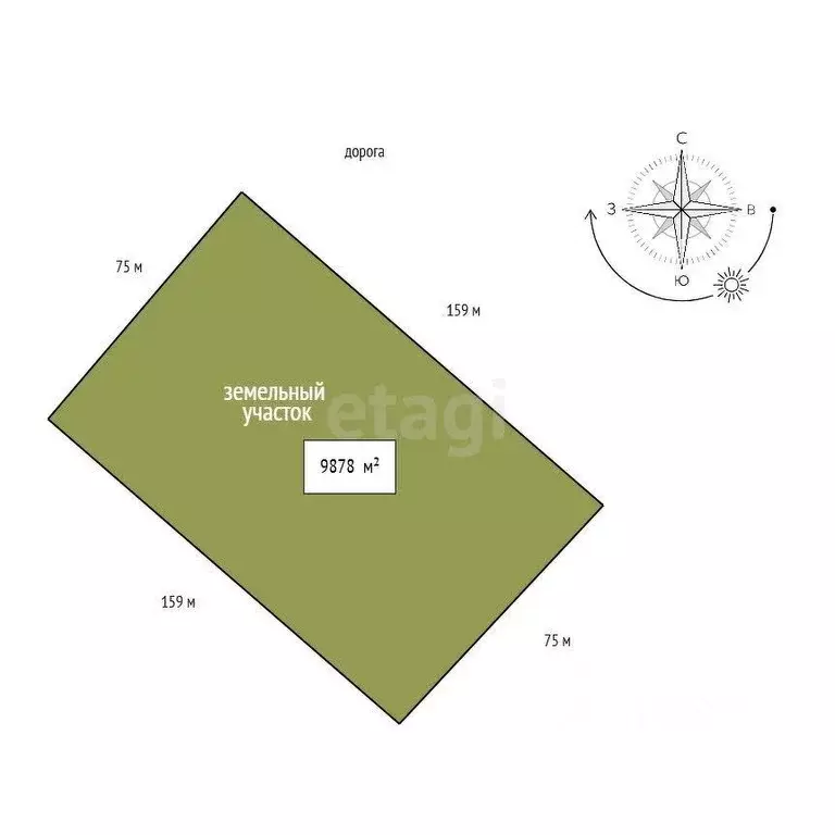 Участок в Красноярский край, Сосновоборск просп. Мира (9878.0 сот.) - Фото 2