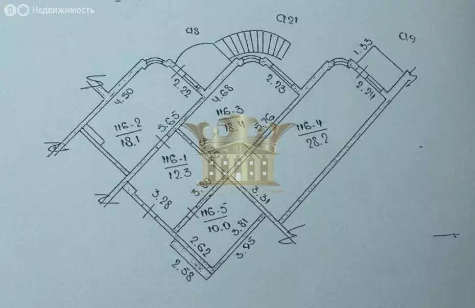 3-комнатная квартира: Ялта, Таврическая улица, 2 (87 м) - Фото 2
