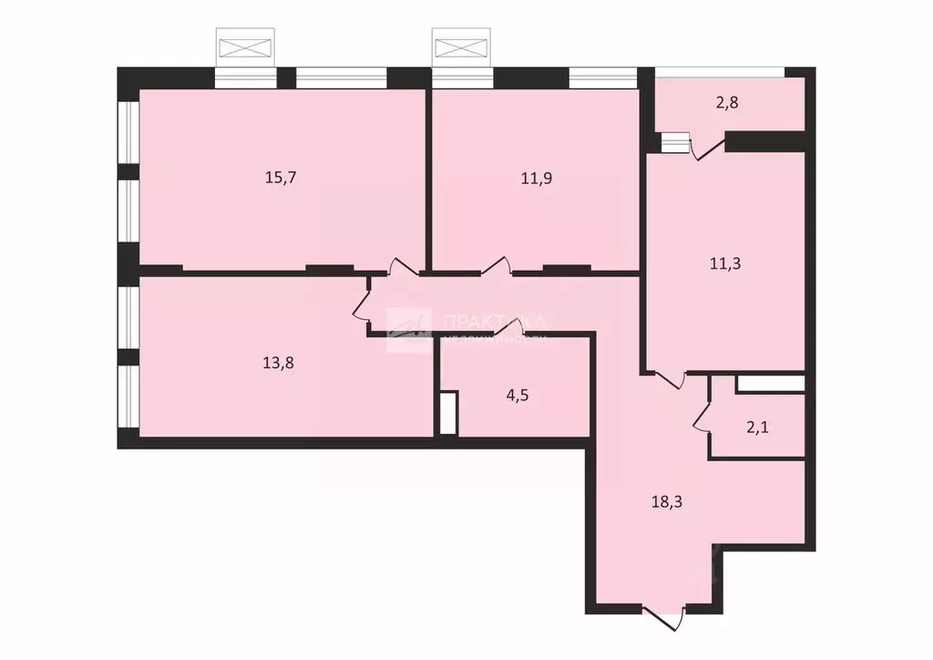 3-к кв. Москва бул. Скандинавский, 9к1 (77.6 м) - Фото 2
