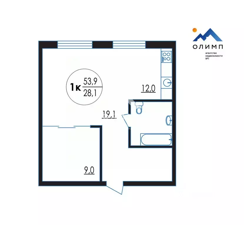 1-к кв. Ярославская область, Ярославль Московский просп., 78 (53.9 м) - Фото 1