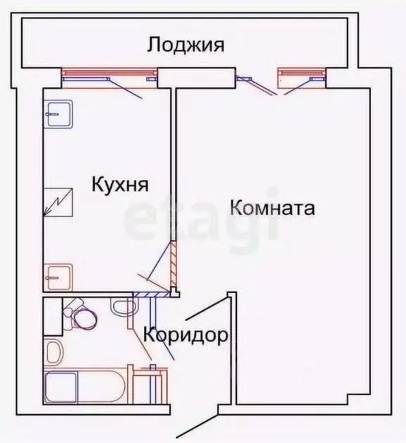 1-к кв. Татарстан, Казань ул. Азата Аббасова, 3 (34.0 м) - Фото 0
