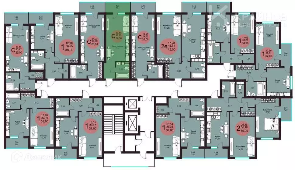 Продаётся квартира-студия, 24 м - Фото 1