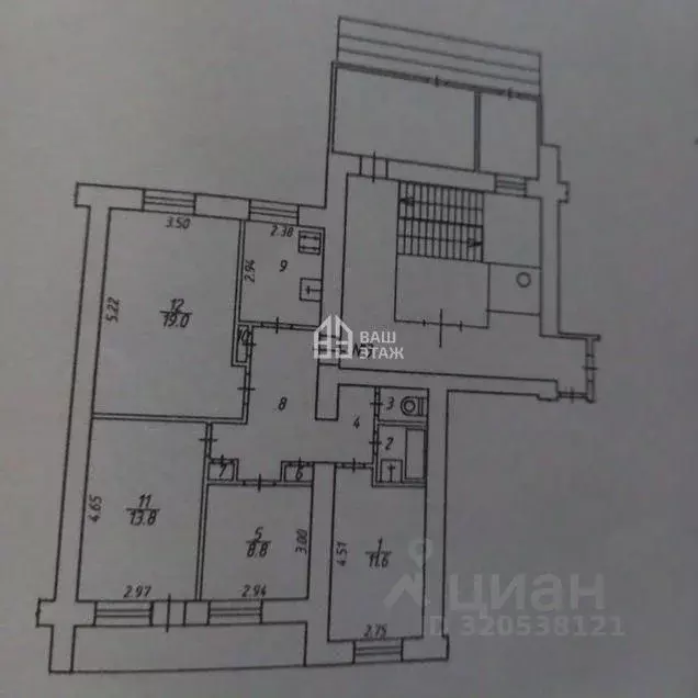 4-к кв. Калужская область, Калуга ул. Билибина, 19 (75.3 м) - Фото 0