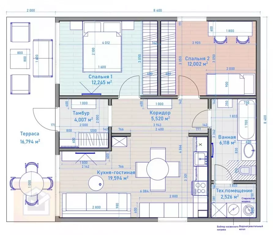 Дом в Севастополь Эра-1 садоводческое товарищество, 2 (81 м) - Фото 1