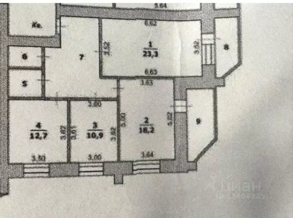 3-к кв. Белгородская область, Белгород ул. Конева, 9 (90.0 м) - Фото 2