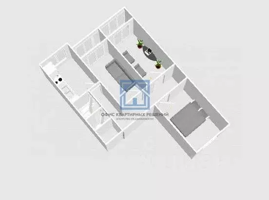 3-к кв. Пензенская область, Пензенский район, Засечный сельсовет, с. ... - Фото 2