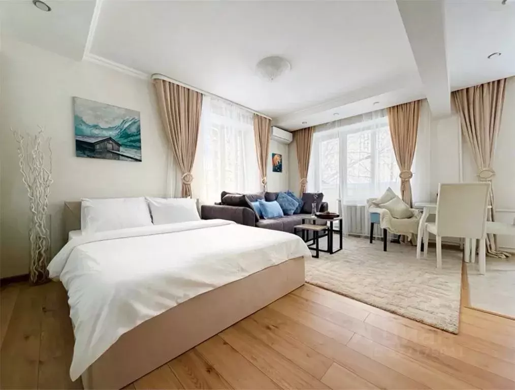 Студия Москва 2-я Черногрязская ул., 5К1 (33.0 м) - Фото 1