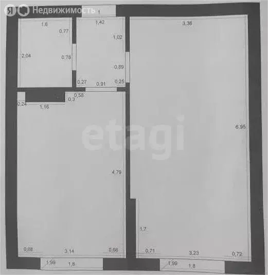 1-комнатная квартира: Махачкала, Газпромная улица, 15к4 (44 м) - Фото 1