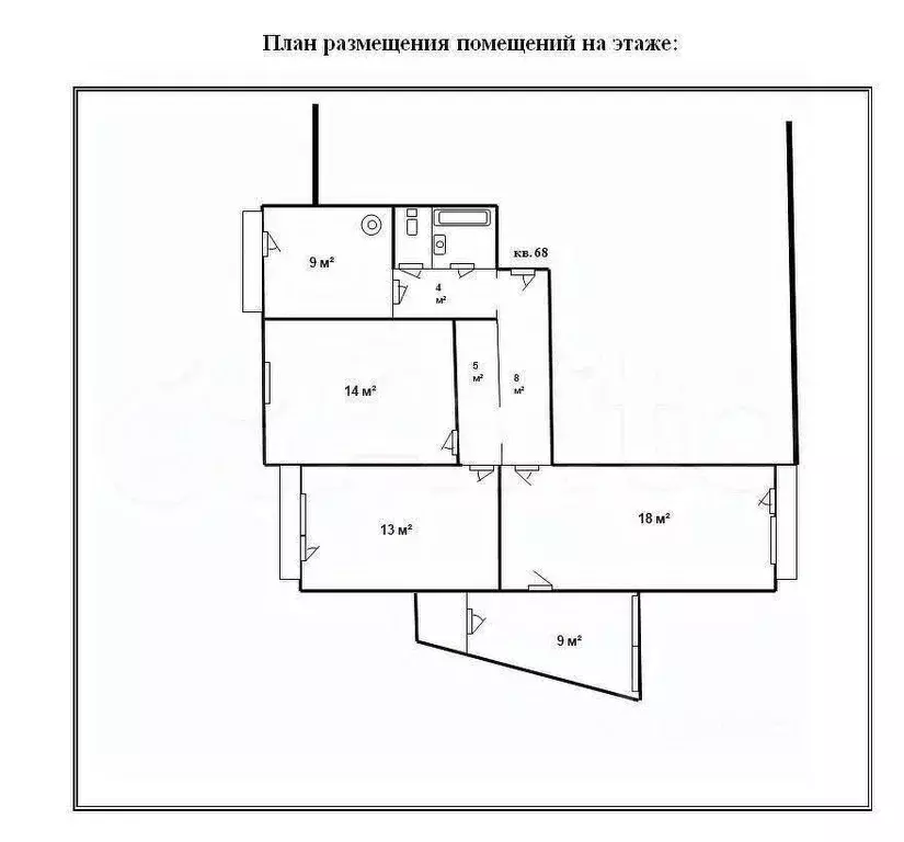 3-к кв. Белгородская область, Строитель Яковлевский городской округ, ... - Фото 2