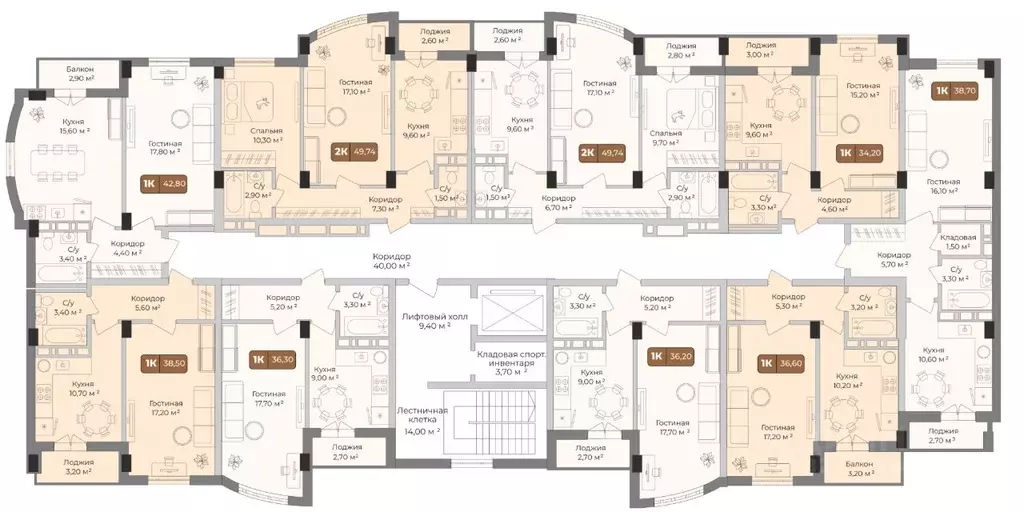 1-к кв. Краснодарский край, Краснодар Музыкальный мкр, ул. Имени ... - Фото 2