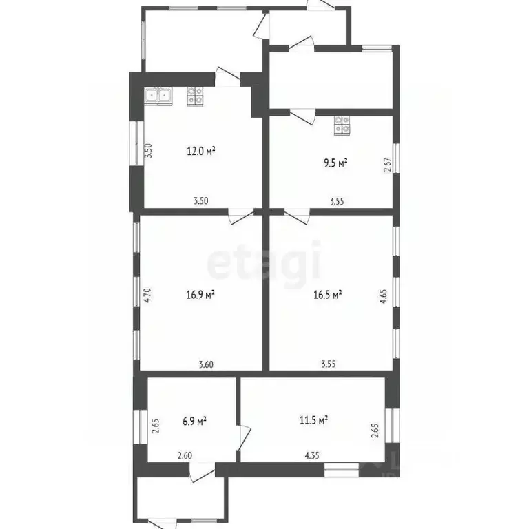 Дом в Мордовия, Саранск ул. Евсевьева, 41 (73 м) - Фото 0
