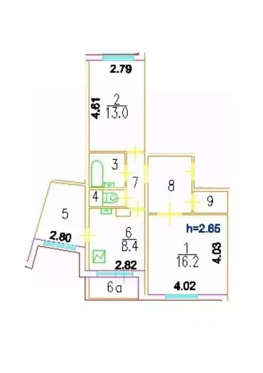2-к кв. Москва Изюмская ул., 43 (59.5 м) - Фото 2
