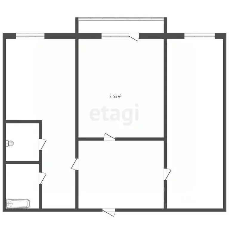 2-к кв. Кемеровская область, Ленинск-Кузнецкий Кольчугинский просп., 5 ... - Фото 0