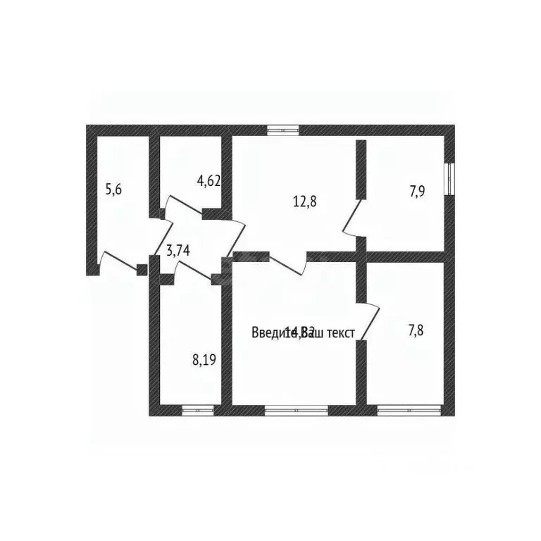 Дом в Белгородская область, Вейделевка рп ул. Свободы, 336 (43 м) - Фото 1