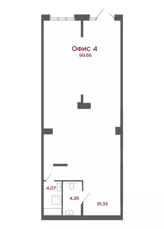Офис (99.66 м) - Фото 2