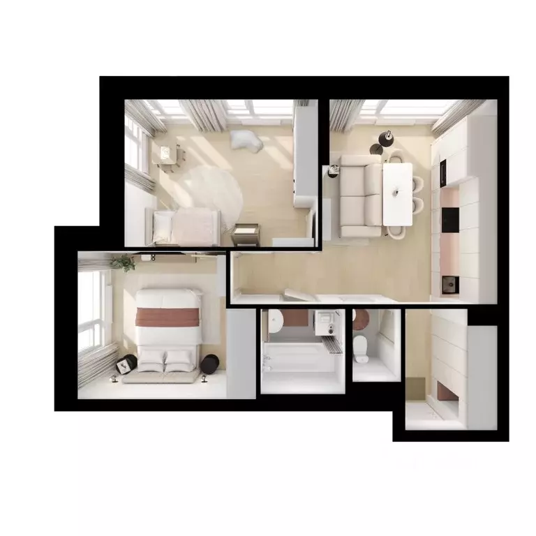 2-к кв. Московская область, Котельники Парковый мкр, Белая Дача Парк ... - Фото 2