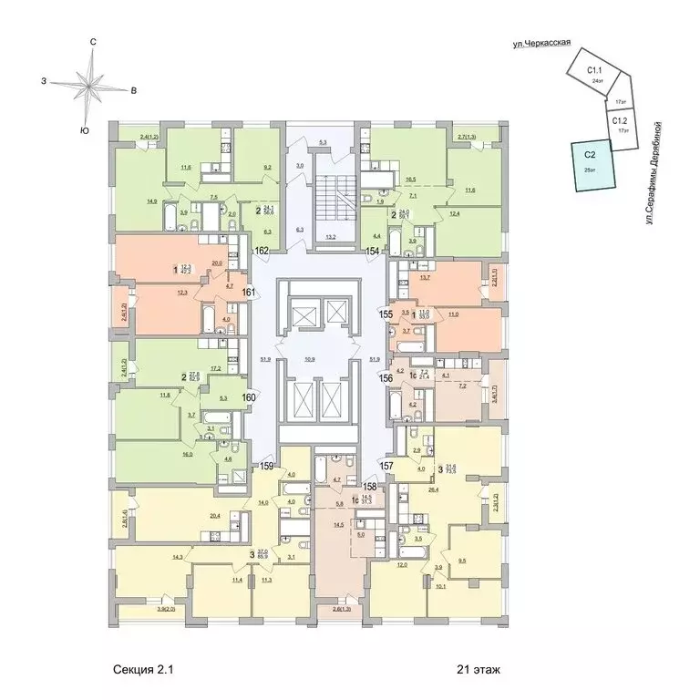 Квартира-студия: Екатеринбург, Черкасская улица, 5к3 (31.3 м) - Фото 1
