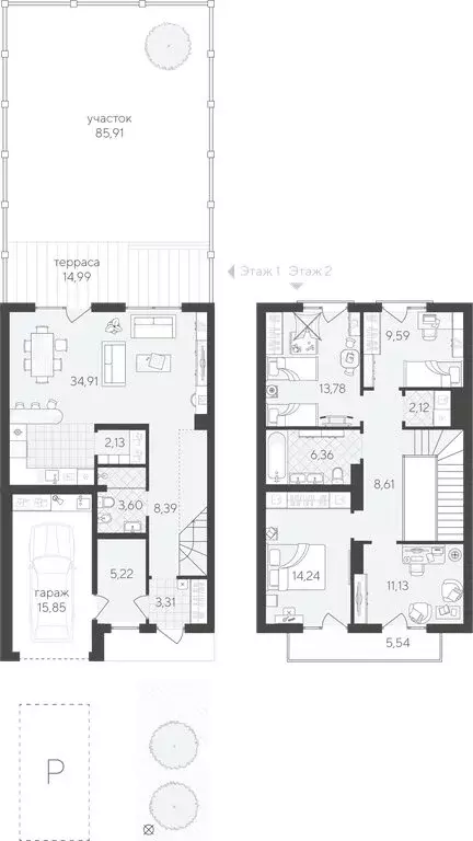 4-комнатная квартира: Тюмень, улица Фармана Салманова, 1к3 (144.78 м) - Фото 1