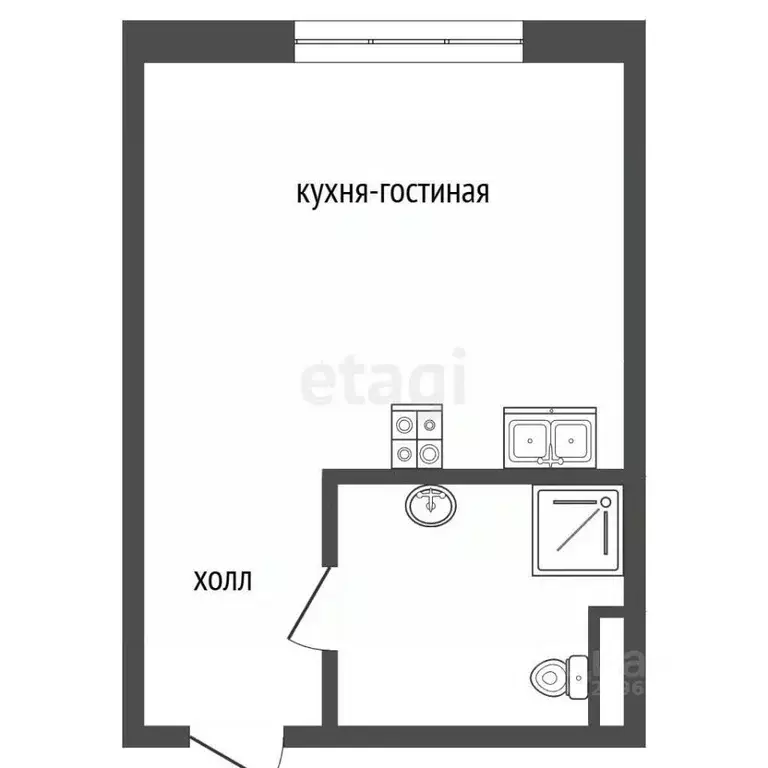 Студия Москва Ленинградский просп., 80к66 (18.7 м) - Фото 2