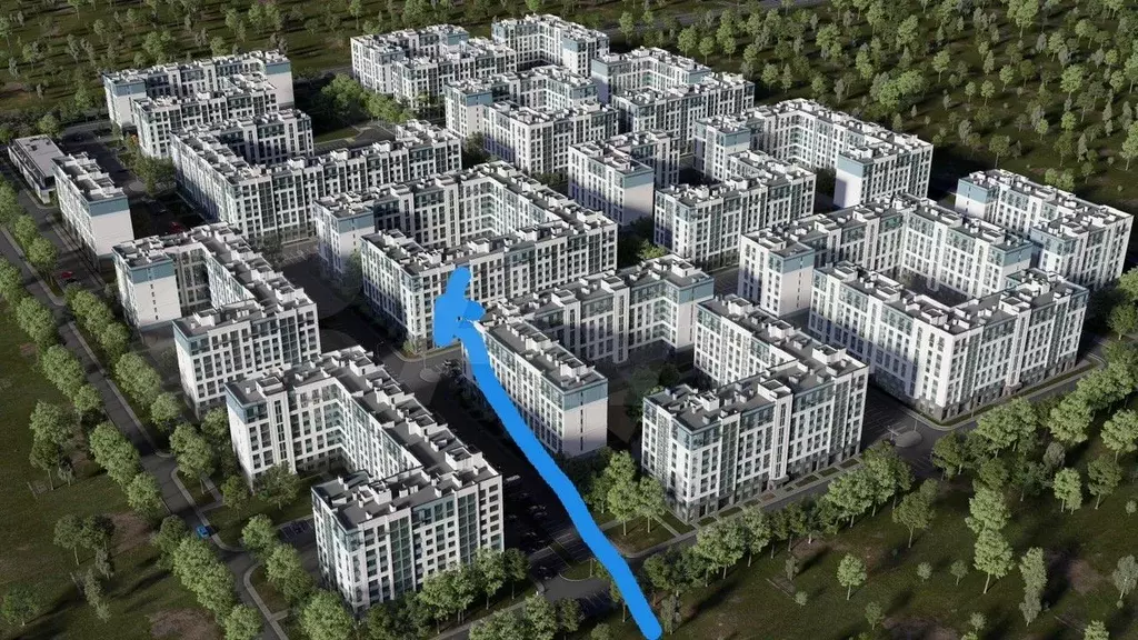 2-к. квартира, 56,9 м, 7/9 эт. - Фото 1
