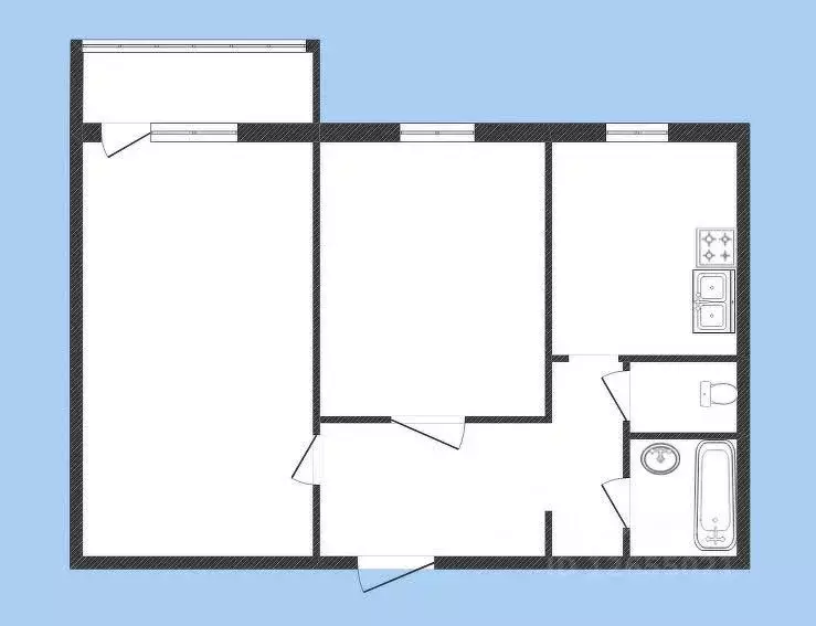 2-к кв. Костромская область, Красносельский район, Прискоковское ... - Фото 2