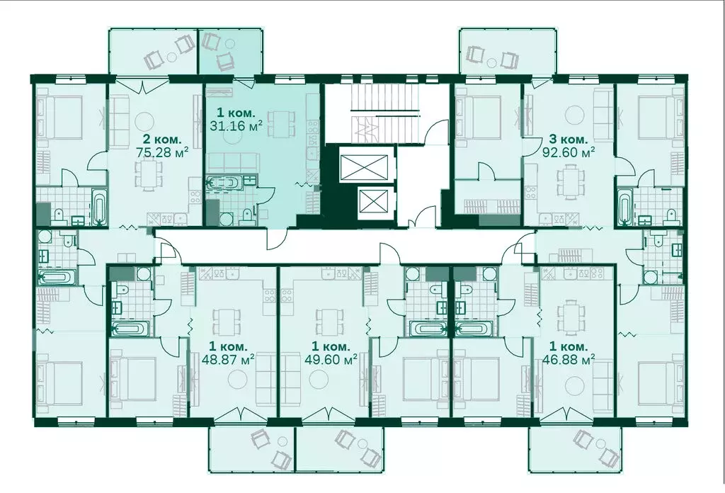 Квартира-студия: Санкт-Петербург, Магнитогорская улица, 5к3 (31.2 м) - Фото 1