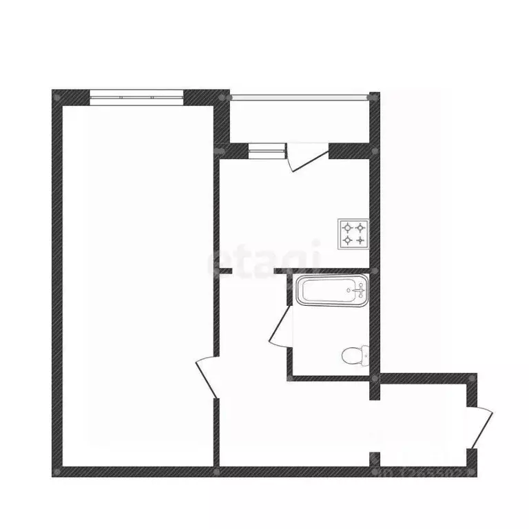 1-к кв. Костромская область, Кострома Малышково мкр, проезд ... - Фото 1