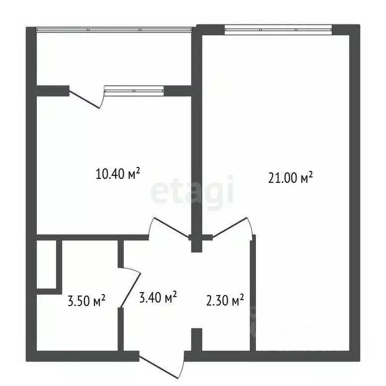 1-к кв. Воронежская область, Воронеж ул. Артамонова, 34Ж (42.5 м) - Фото 1