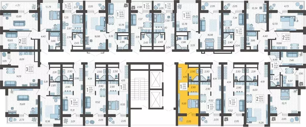 Квартира-студия: Сочи, жилой комплекс Кислород, 14 (23.7 м) - Фото 1