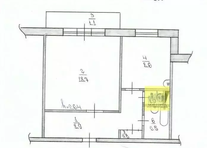 1-к кв. Ханты-Мансийский АО, Пыть-Ях 5-й мкр, 16 (40.2 м) - Фото 1