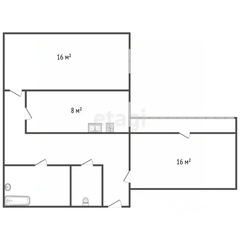 2-к кв. Санкт-Петербург Ленская ул., 3К2 (57.5 м) - Фото 2