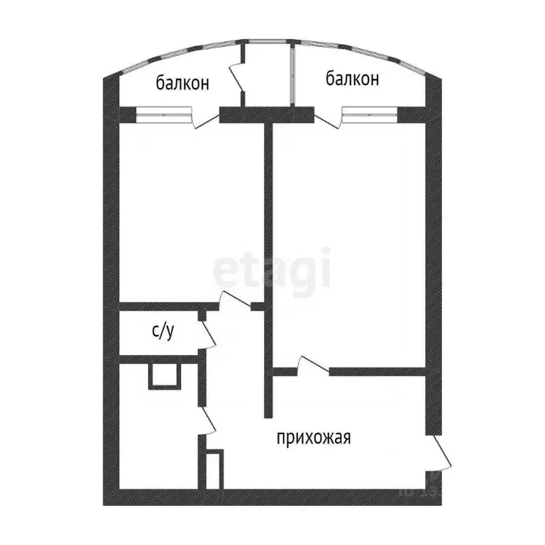 1-к кв. Ханты-Мансийский АО, Сургут Университетская ул., 11 (57.8 м) - Фото 1