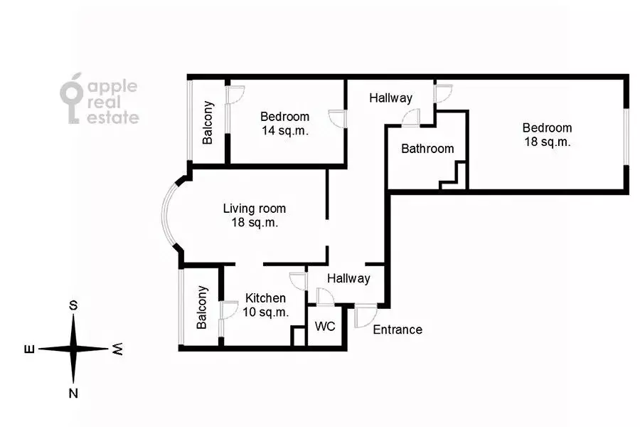 3-к кв. Московская область, Красногорск бул. Подмосковный, 13 (93.4 м) - Фото 1